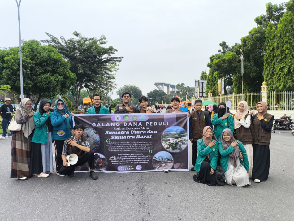 IAI Diniyyah Pekanbaru Melalui SEMA dan DEMA Galang Dana untuk Korban Banjir Aceh, Sumut, dan Sumbar