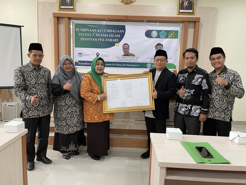 STAI Diniyyah Pekanbaru berubah bentuk jadi Institut Agama Islam Diniyyah Pekanbaru