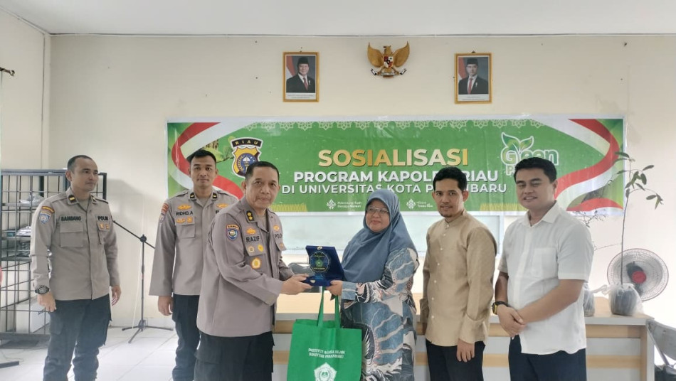Sinergi Lingkungan, Polda Riau Sosialisasikan Program Green Policing di IAI Diniyyah Pekanbaru